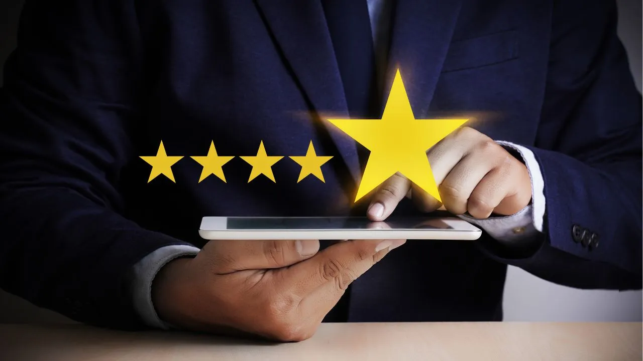 five stars over a successful app